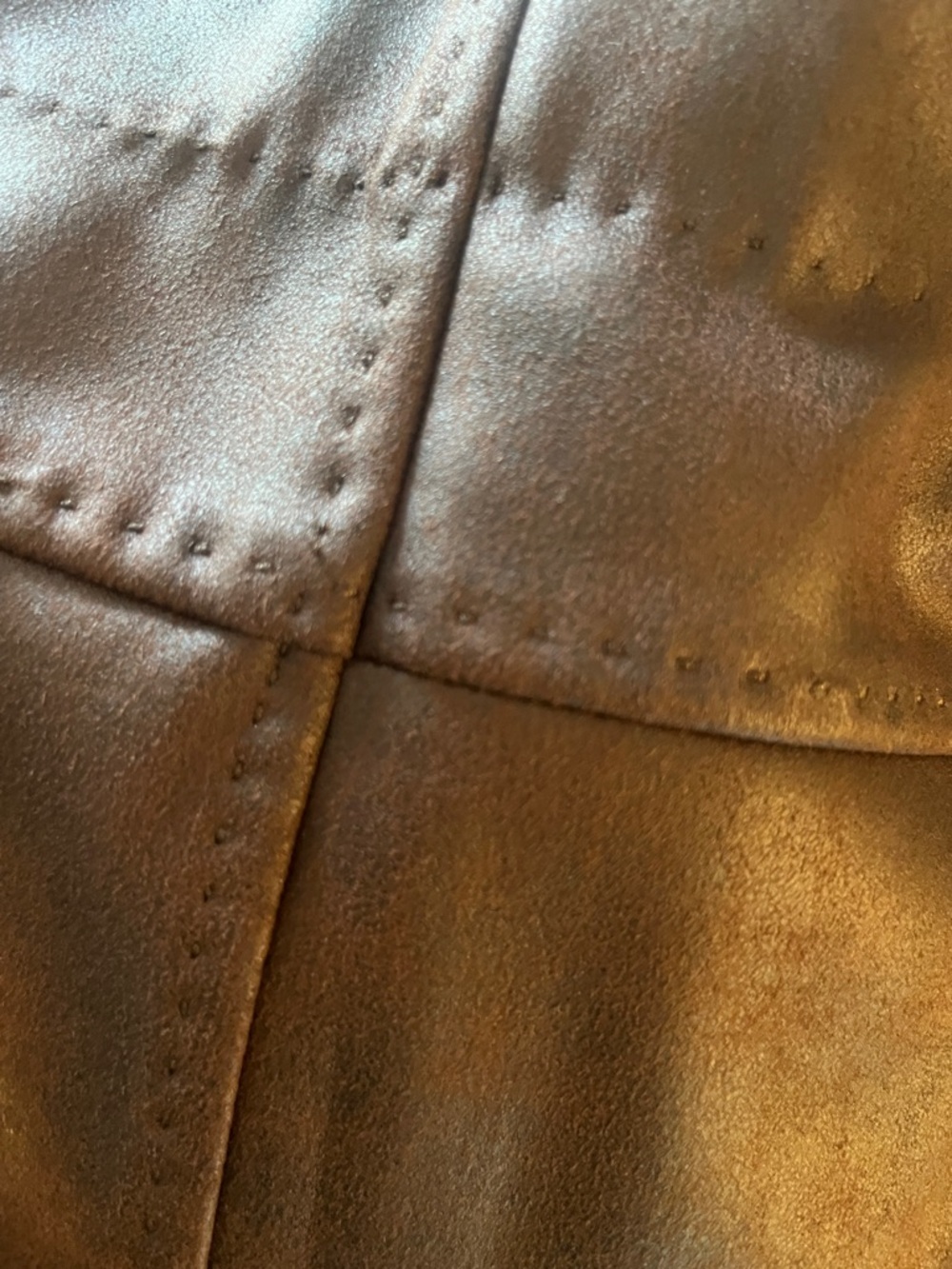 Max Studio Dark Brown Faux Leather Mini Skirt - Picture 5 of 6